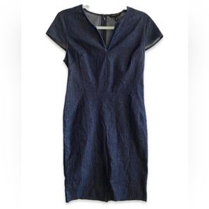 NWT Banana Republic Factory Jean Dress Size 6 Navy Blue